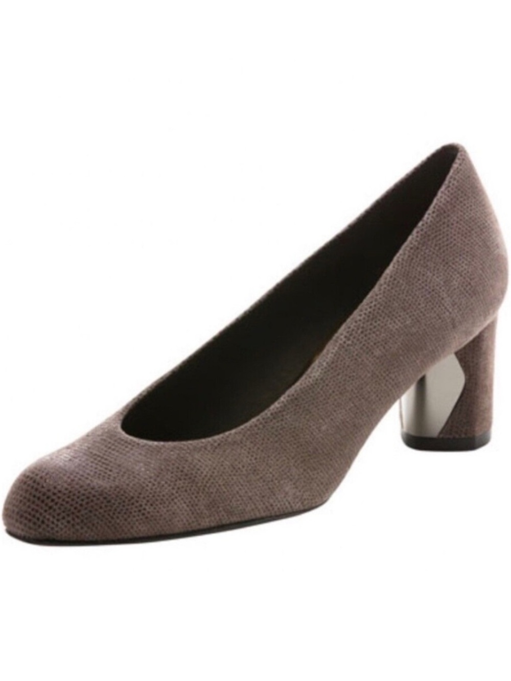 Stuart Weitzman Solar Goosebump Napa Leather Pump Heels Brown Women 10 N Narrow